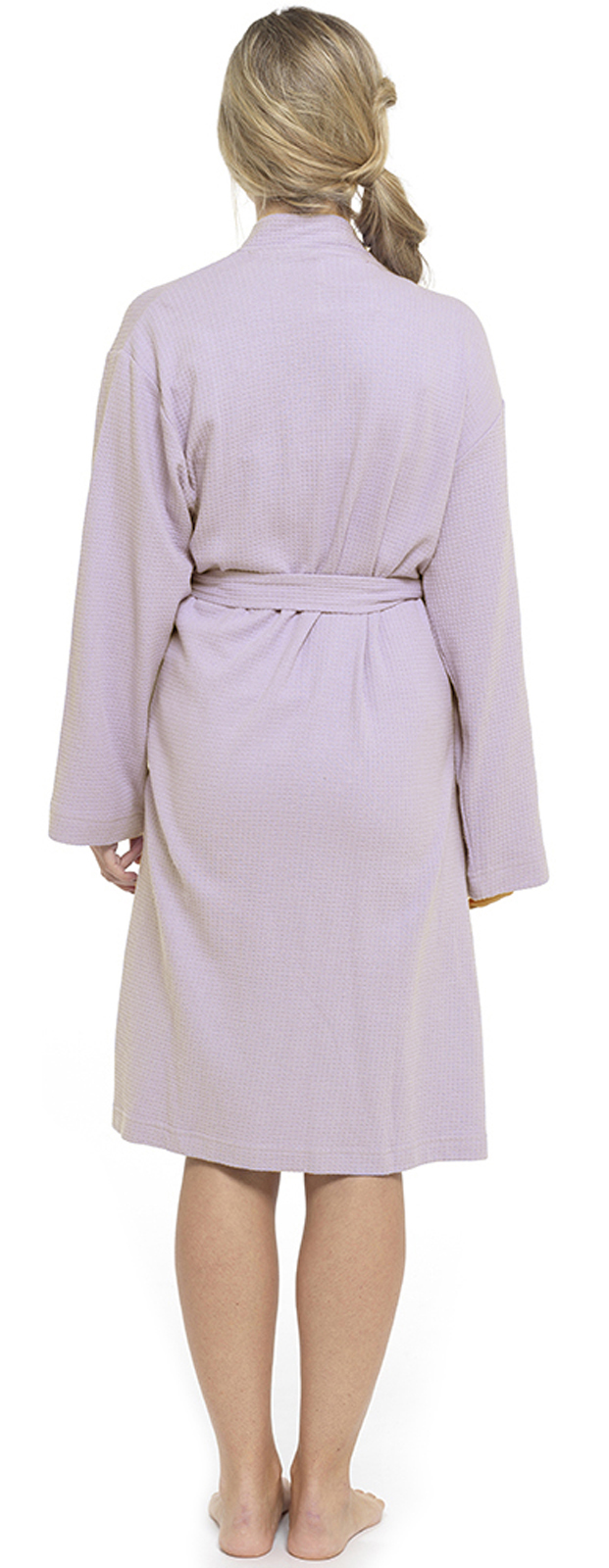 Womens Summer Waffle Bath Robe 100 Cotton Ladies Lightweight Dressing